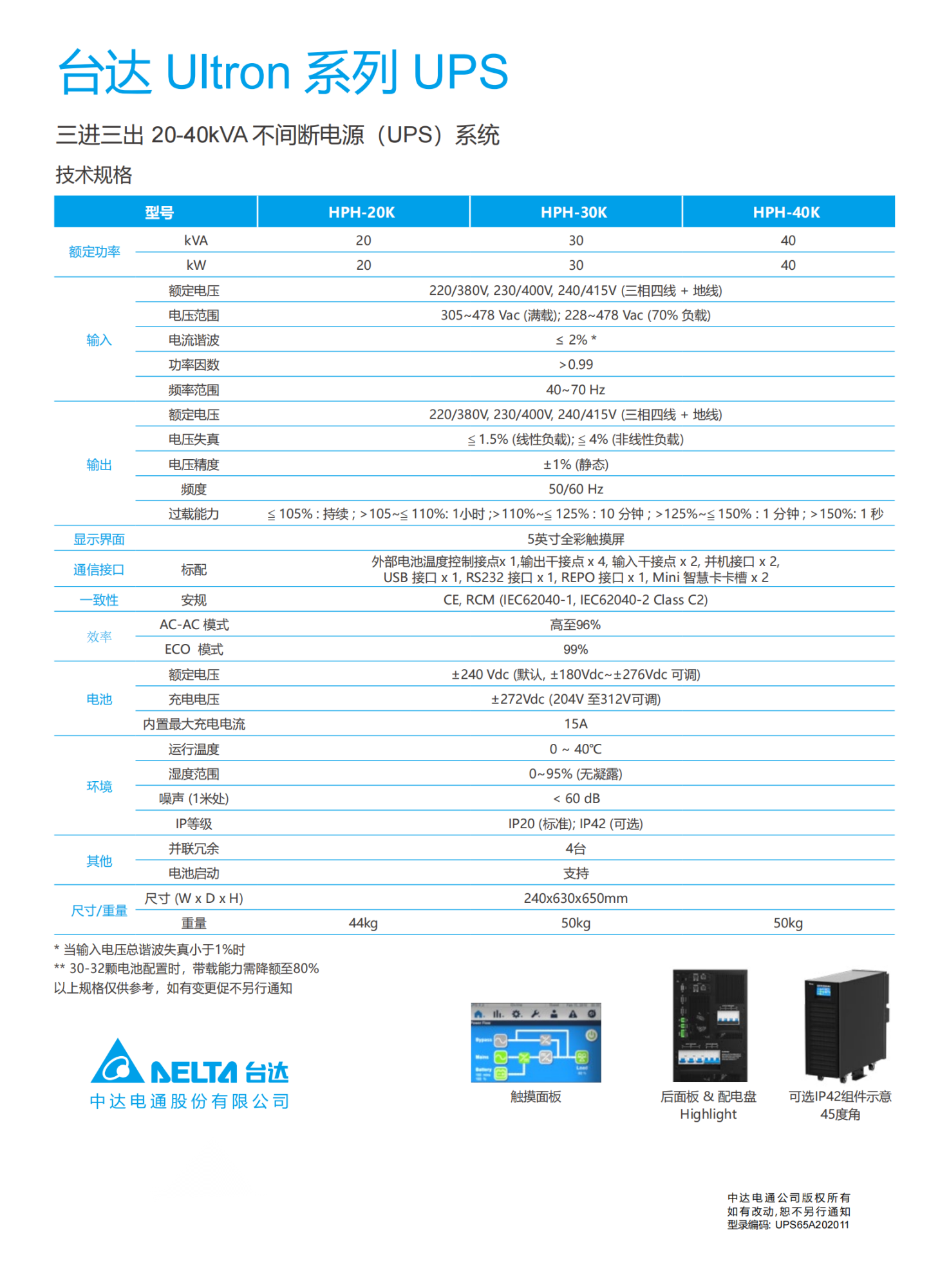 臺達HPH系列三進三出20-40kVA 產(chǎn)品型錄（中文版）_V1_01.png